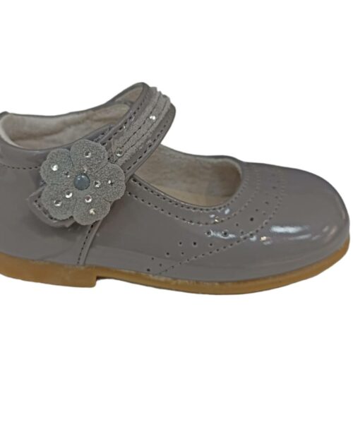 MERCEDITAS CHAROL FLOR BRILLITOS GRIS
