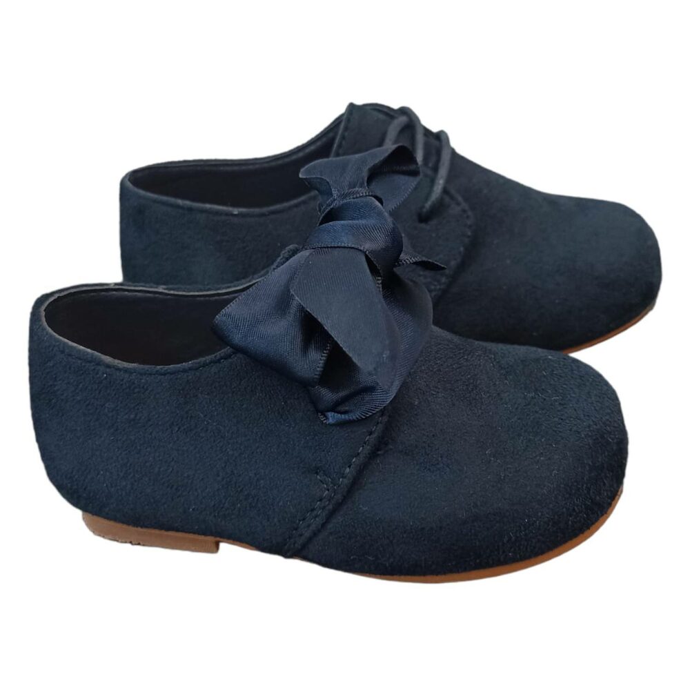 ZAPATITO BEBE SERRATEX CON LAZO Y CORDON MARINO