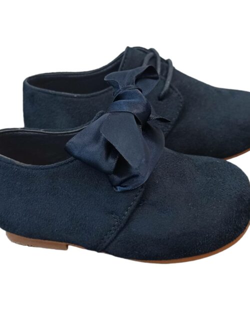 ZAPATITO BEBE SERRATEX CON LAZO Y CORDON MARINO