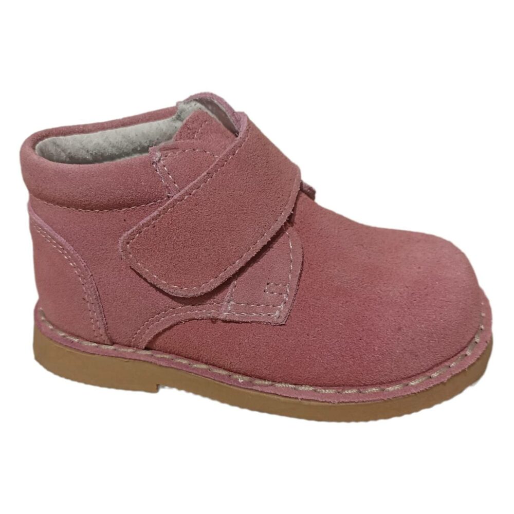 BOTITA SAFARI SERRATEX VELCRO ROSA