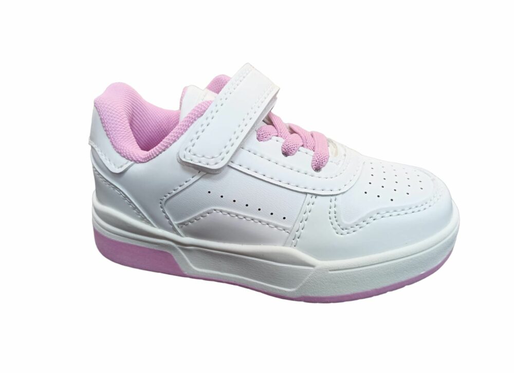 DEPORTIVA NIÑA SOLAR DE BLANCO A MULTICOLOR