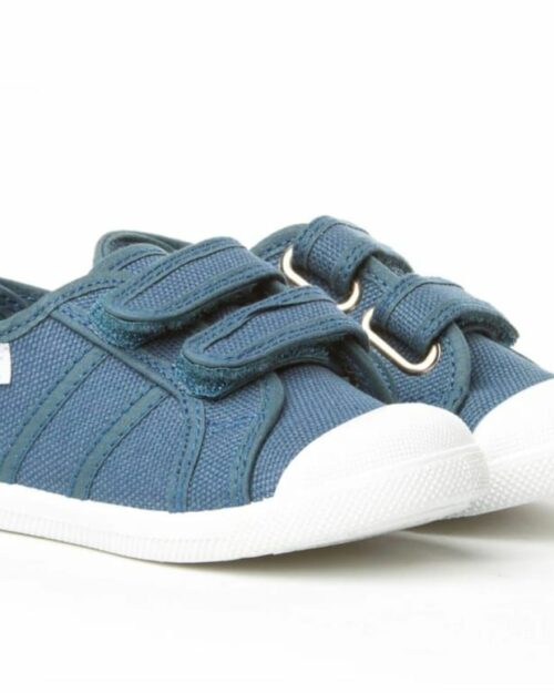 BAMBA VELCRO LONA ANGELITOS JEANS (FABRICACIÓN ESPAÑOLA)