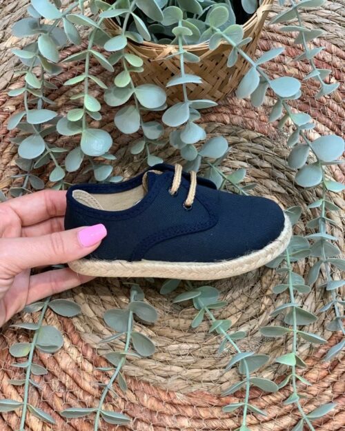 BLUCHER DE ESPARTO NIÑO MARINO (FABRICACIÓN ESPAÑOLA)
