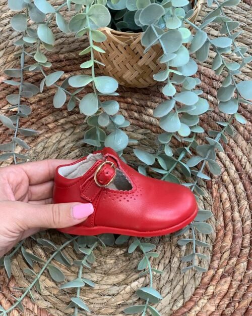 PEPITO DE HEBILLA NIÑO ROJO