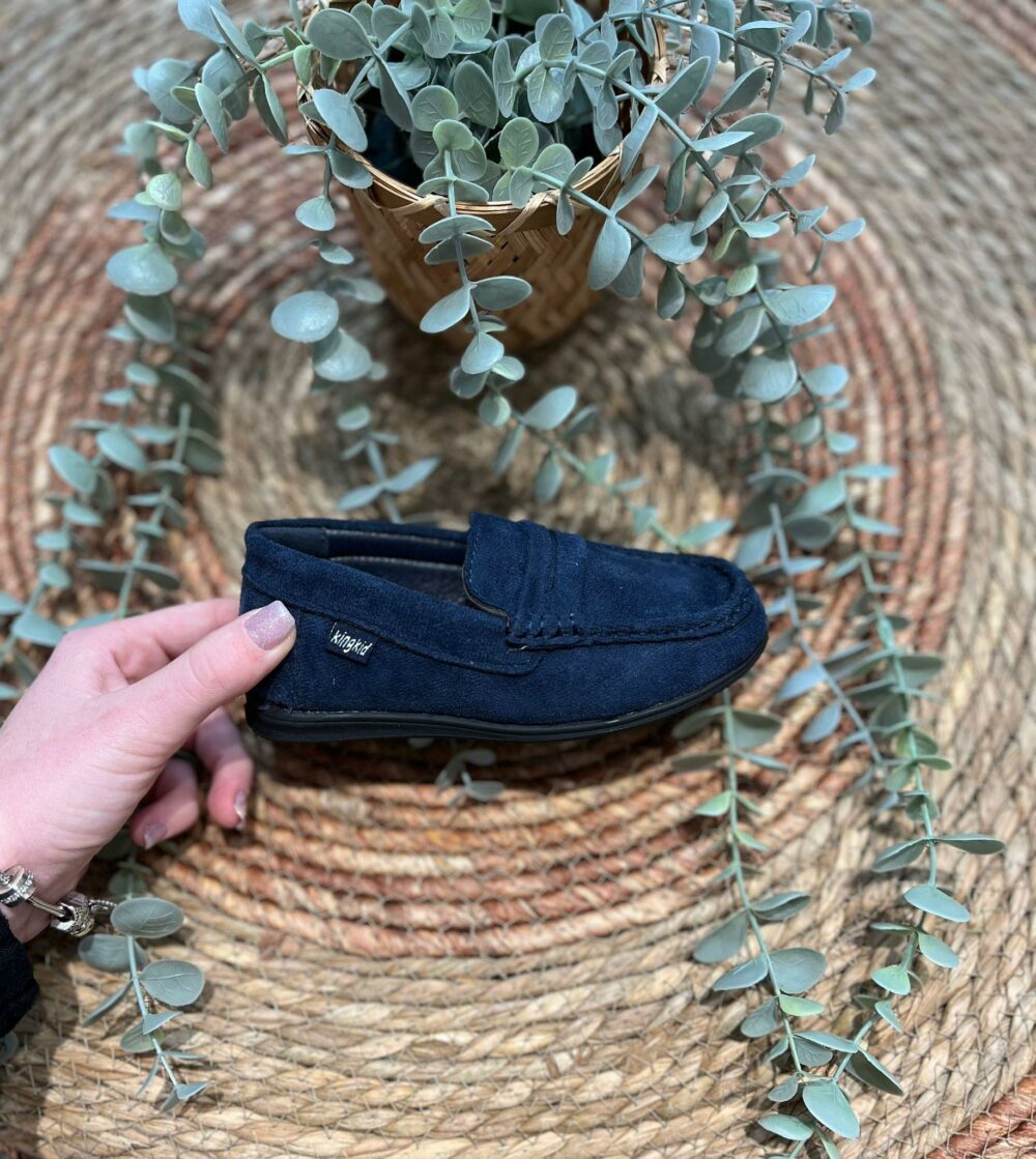 Mocasin niño clik azul