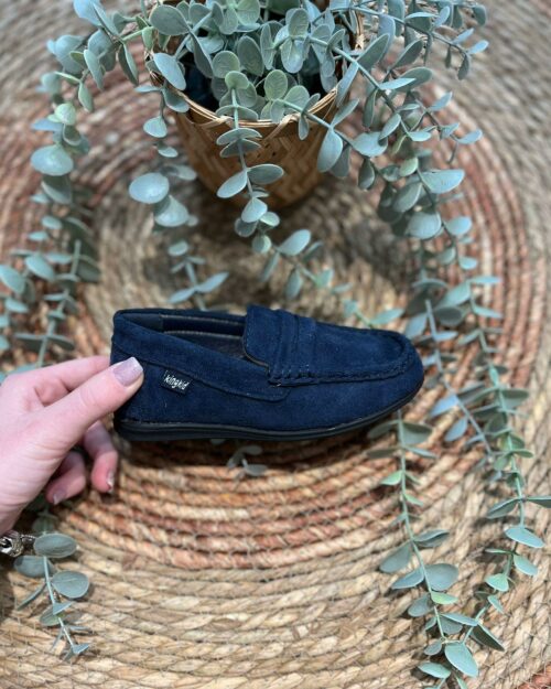 Mocasin niño clik azul