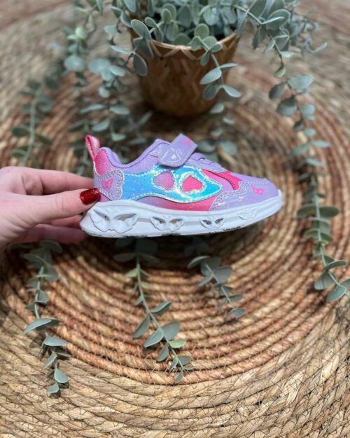 Deportiva de luces niña Lila