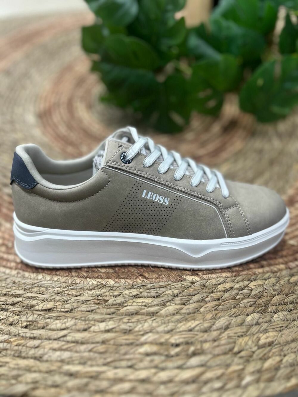 Deportiva confortable caballero taupe- PABLO