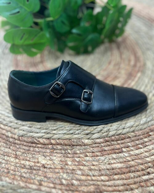 Calzado de vestir caballero hebillas negro- SAMUEL