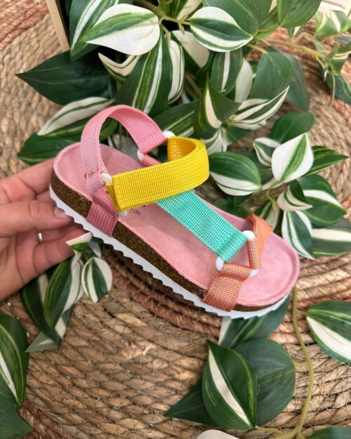 Sandalia deportiva niña multicolor